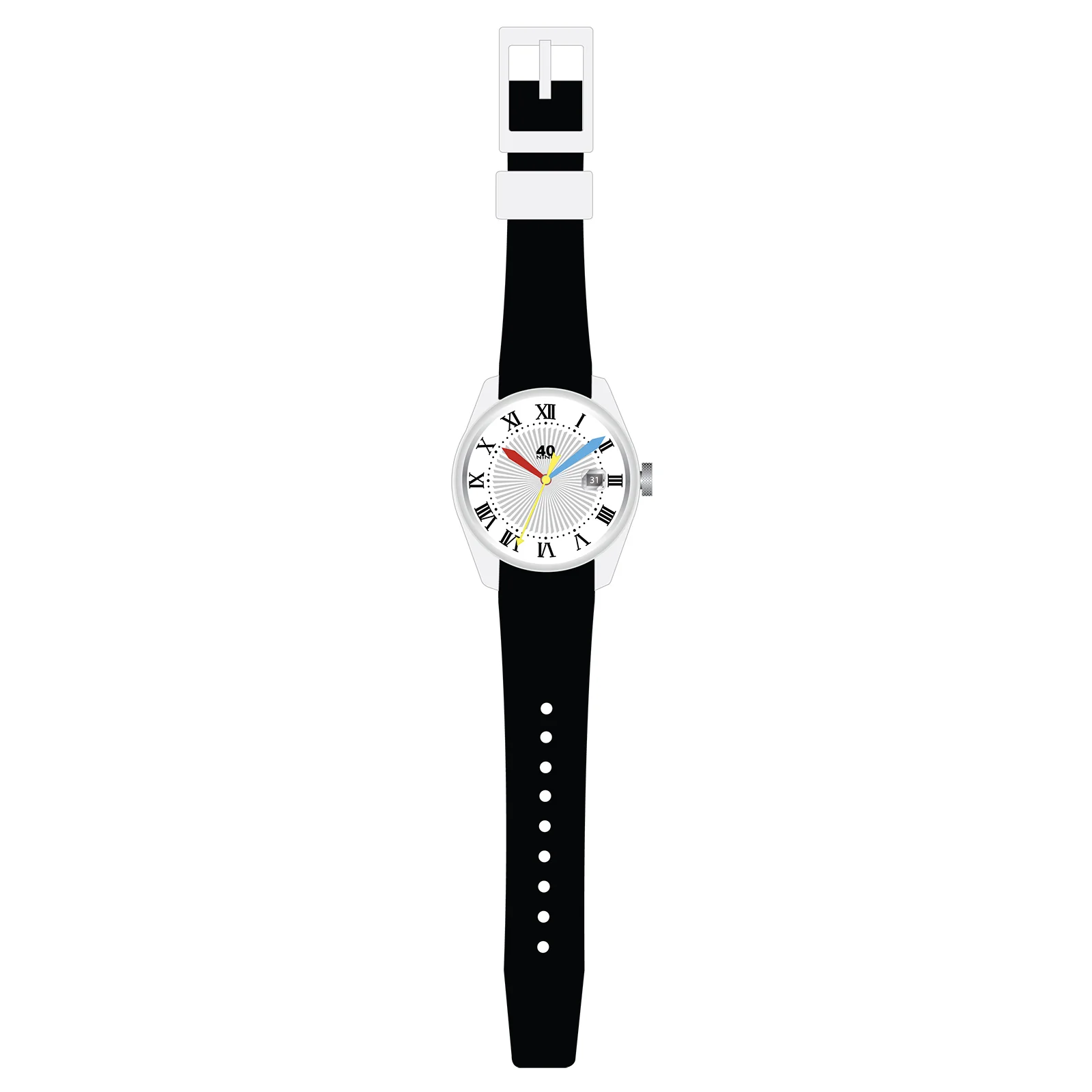 40N9.1BK 40Nine Mens 43mm La Romana Watch - Image 3