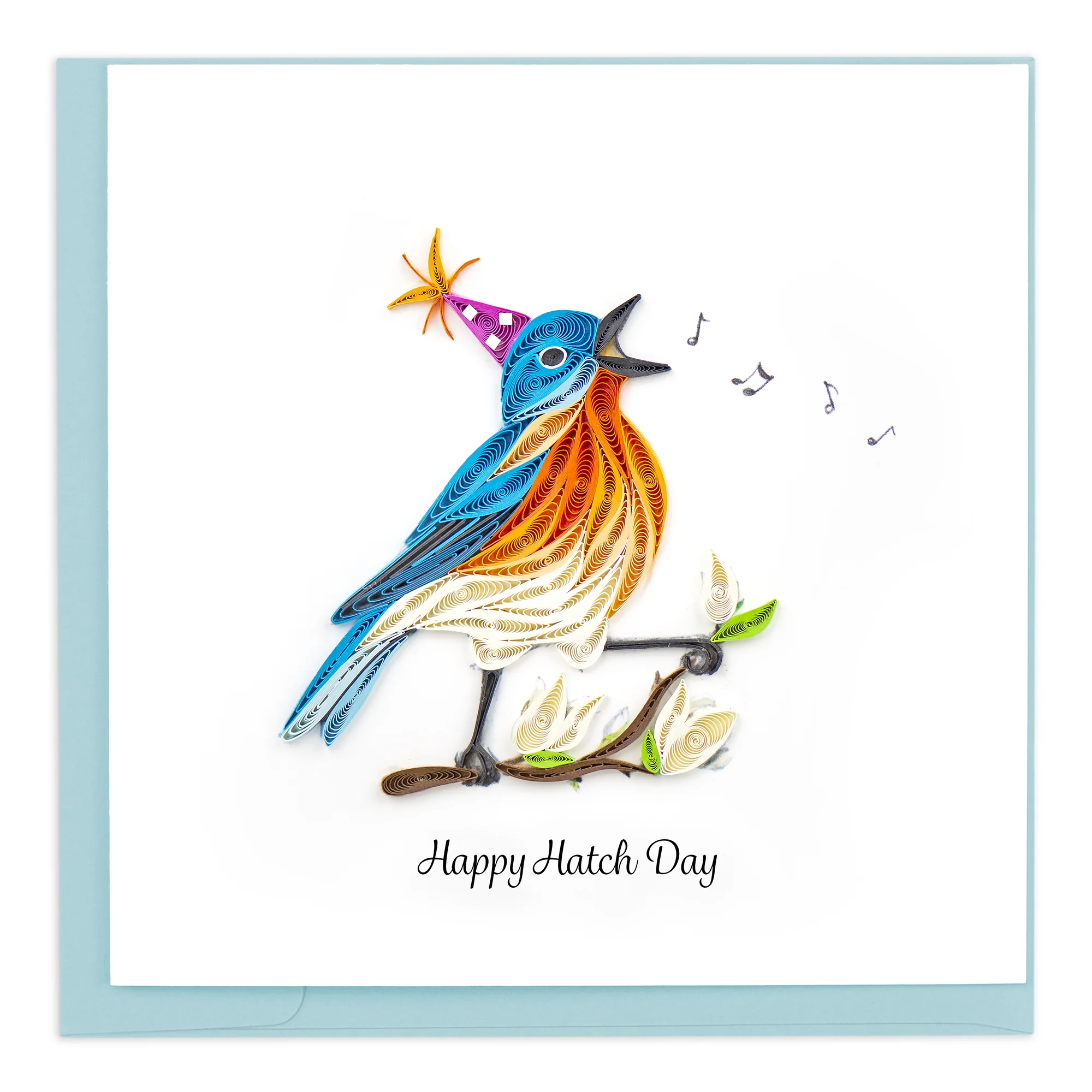BD170 Quilling Card – Happy Hatch Day Birthday