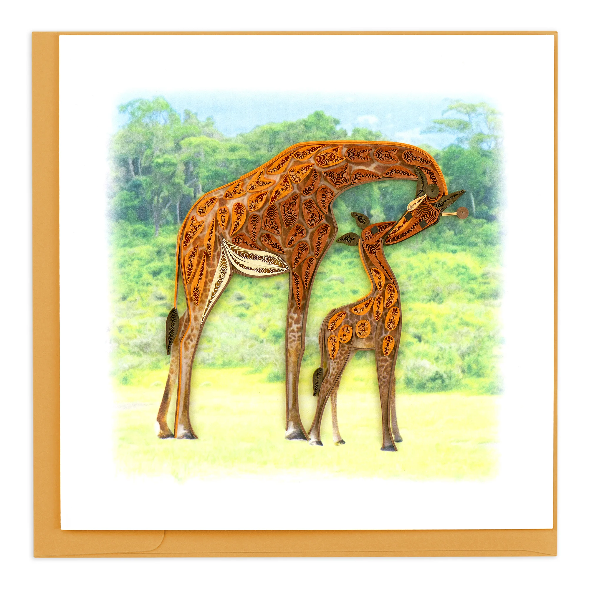 BL1015 Quilling Card – Giraffe