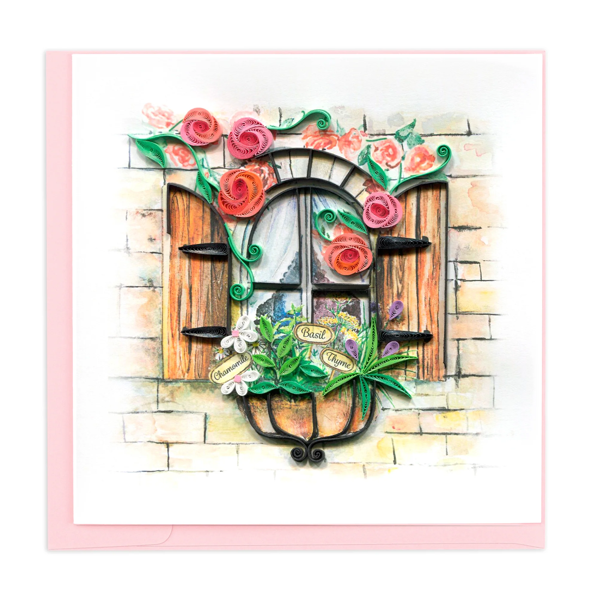 BL1264 Quilling Card – Herb Garden