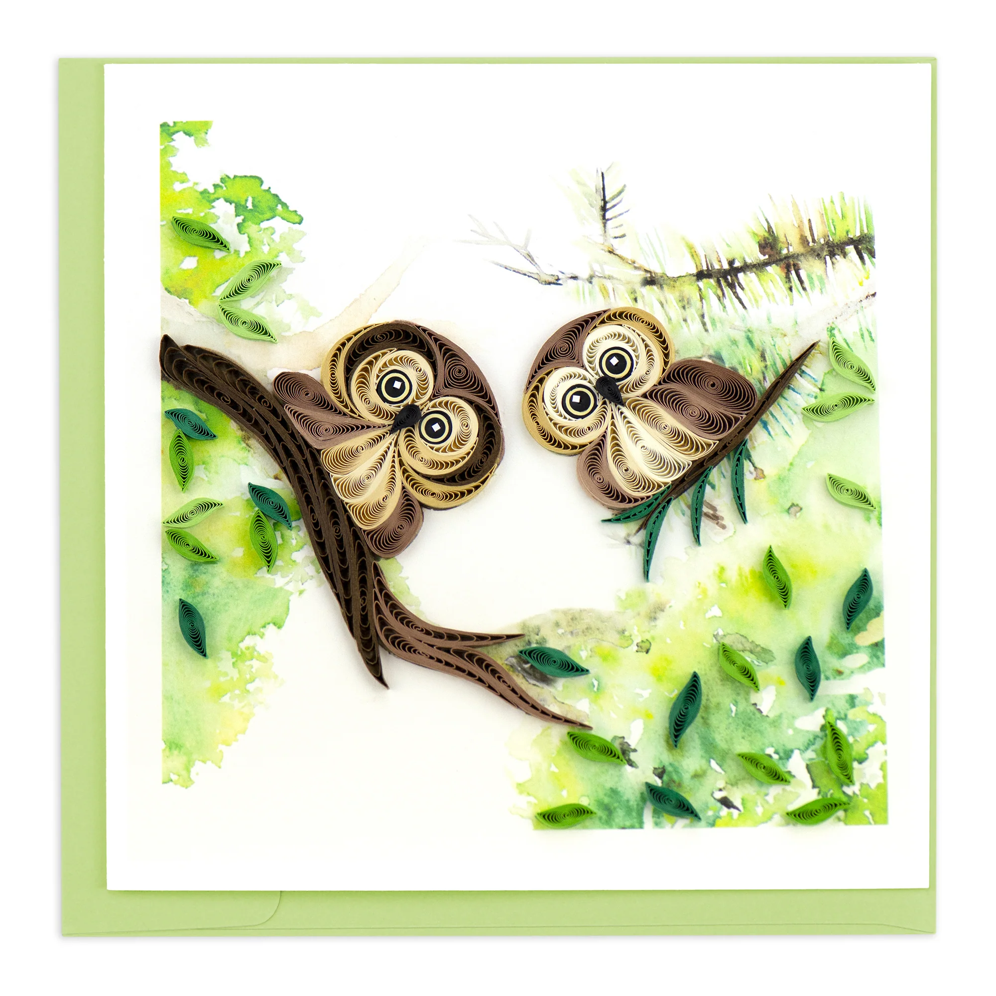 BL1276 Quilling Card – Owlets