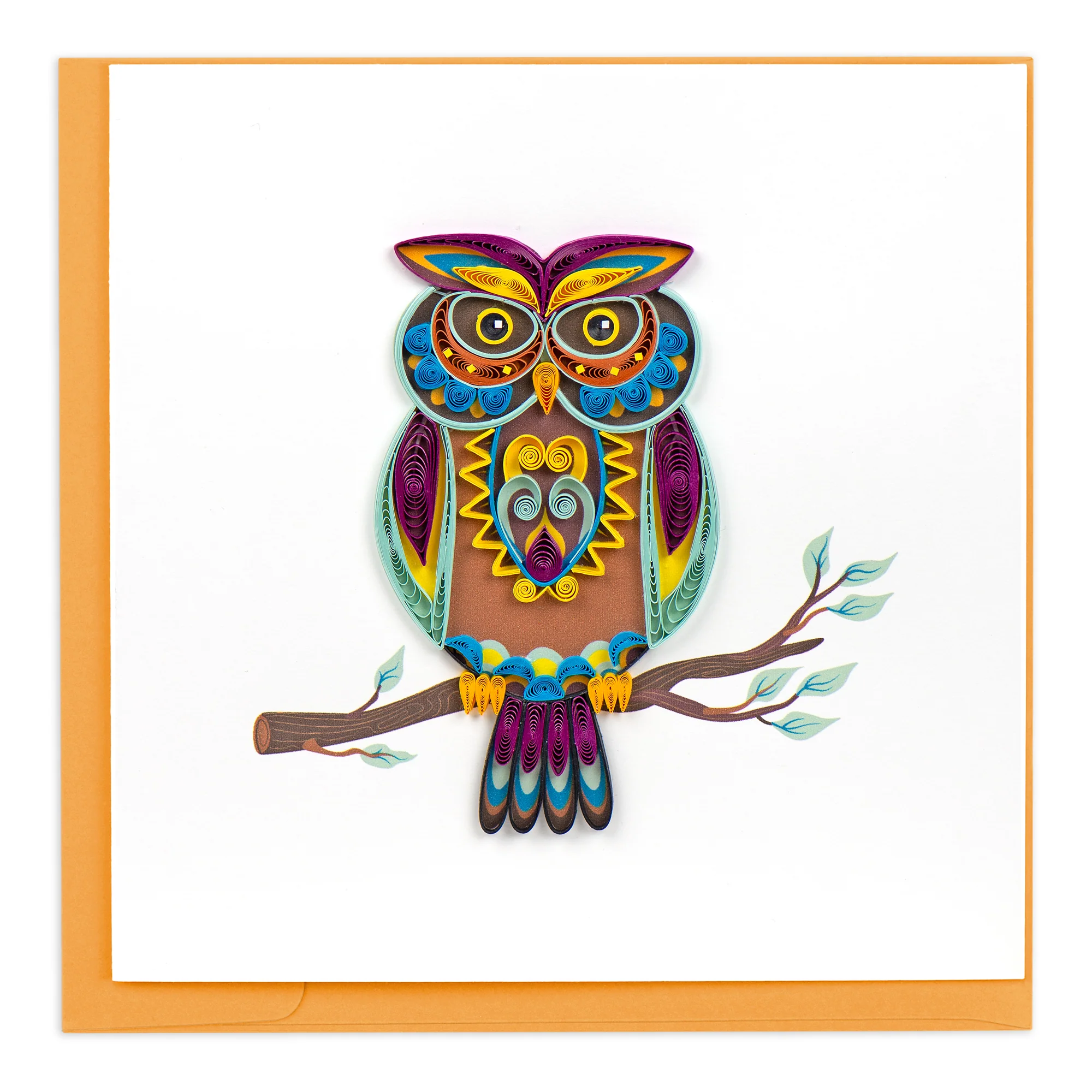 BL1422 Quilling Card – Decorative Owl