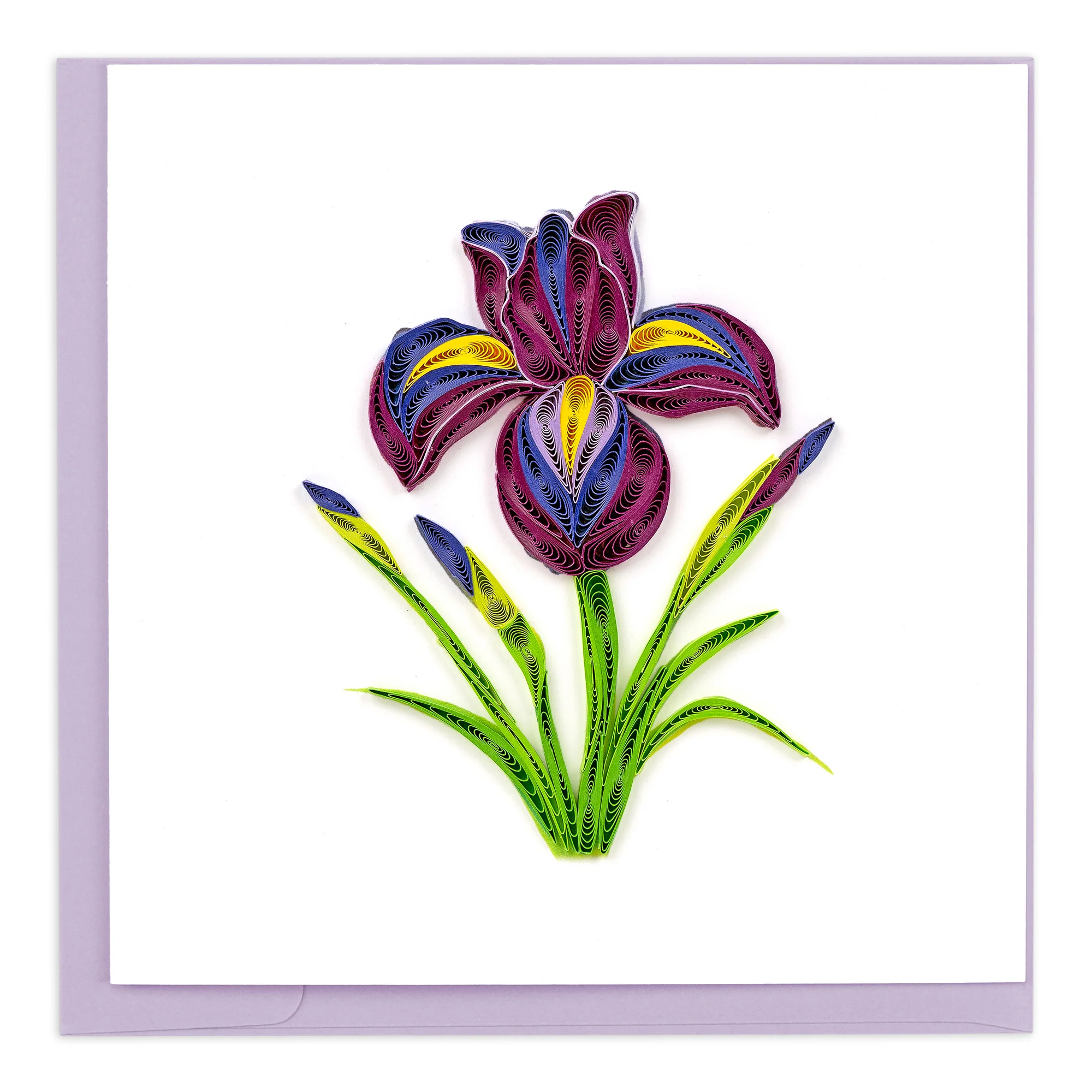 BL1429 Quilling Card – Iris Flower