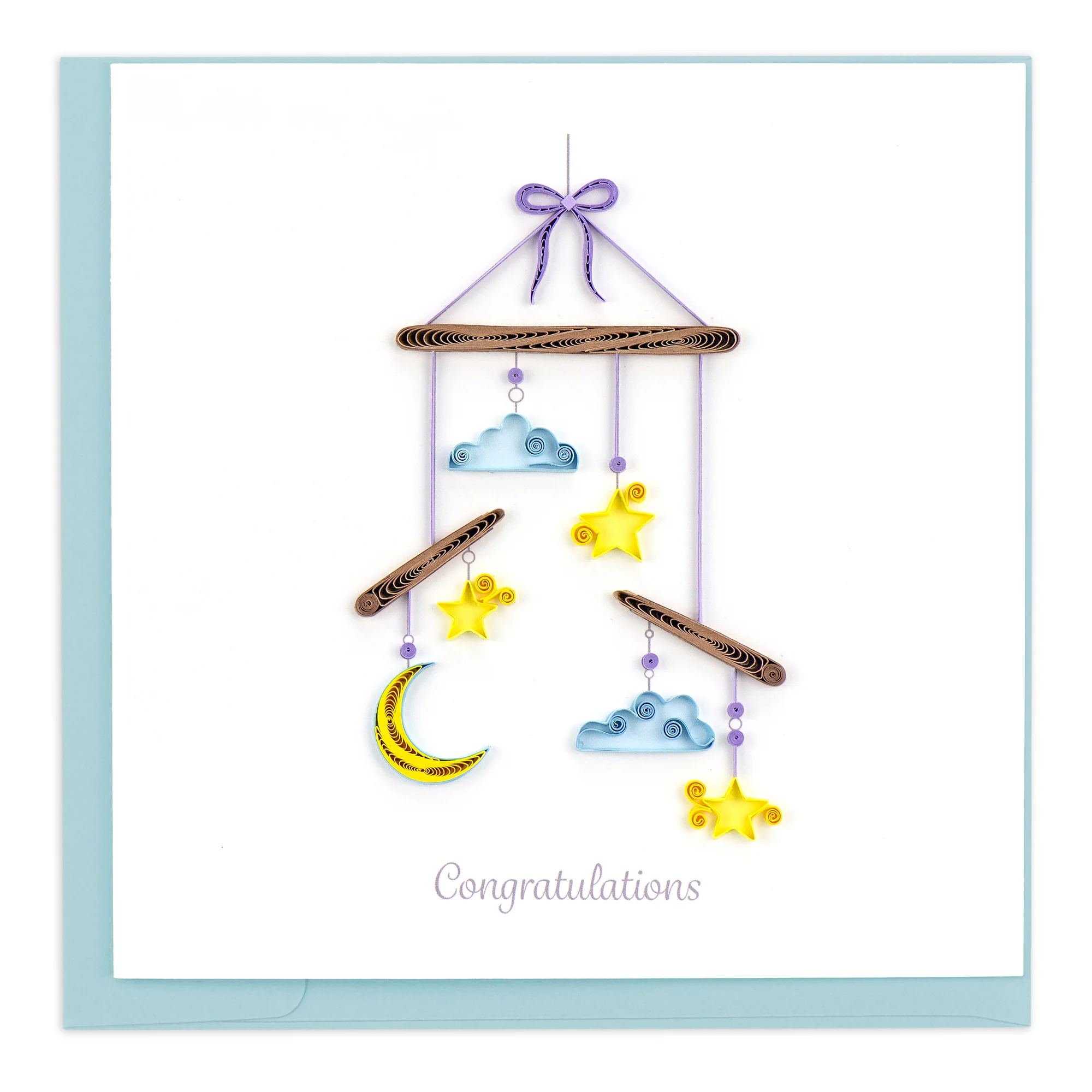 CG816 Quilling Card – Night Sky Baby Mobile