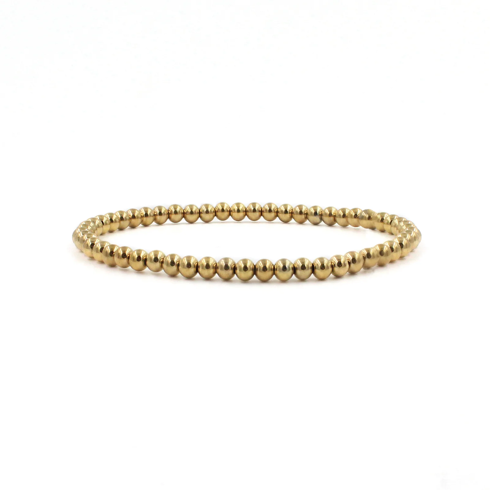 Set of 4 Gold Beaded Bracelets - Image 6