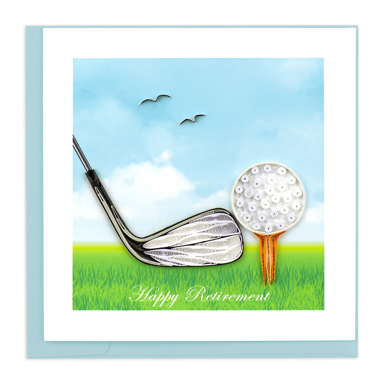SO704 Quilling Card – Happy Retirement (Golf)