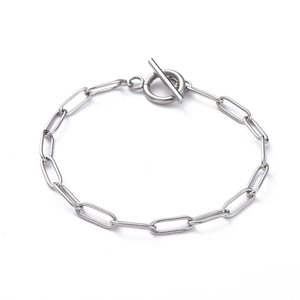Stainless Steel Paper Clip Bracelet