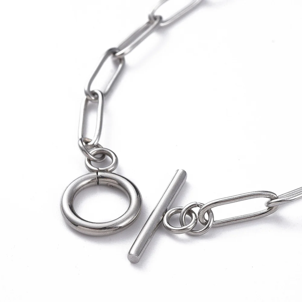 Stainless Steel Paper Clip Bracelet - Image 2